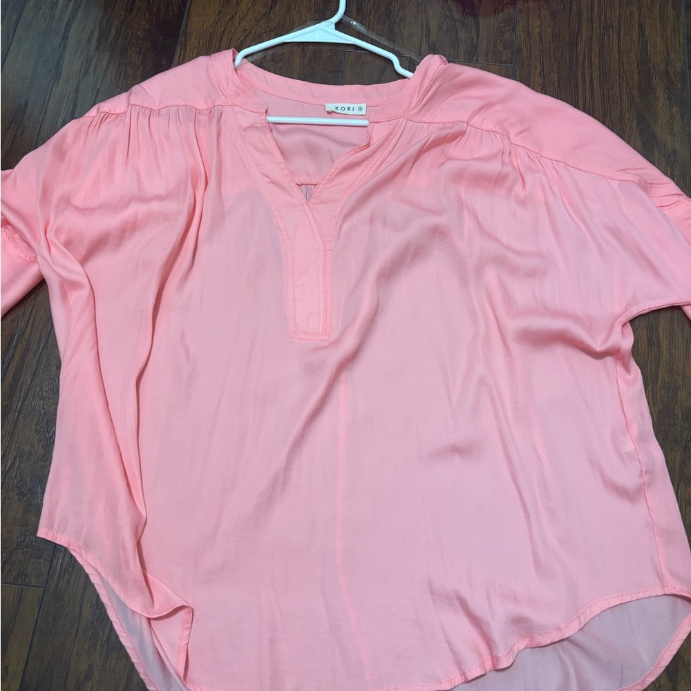 Kori Light Coral Blouse